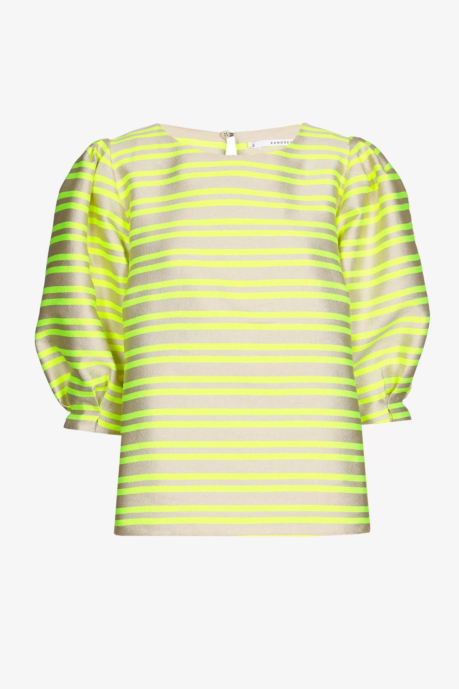 Xandres Bluse aus Taft mit Ballonärmeln LIMONCELLO Flash Sale