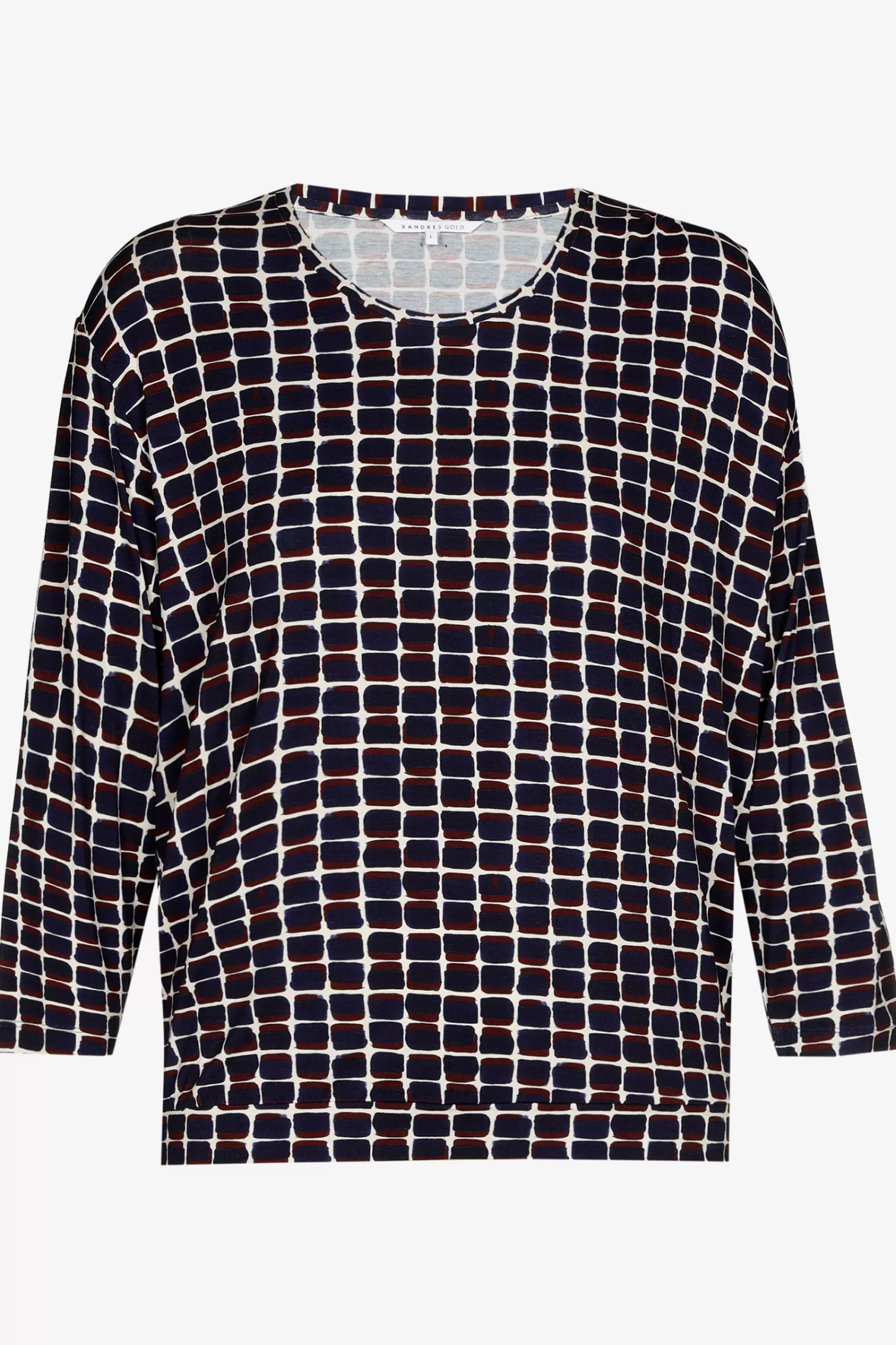 Xandres Bluse mit Fantasiemuster NAVY Cheap