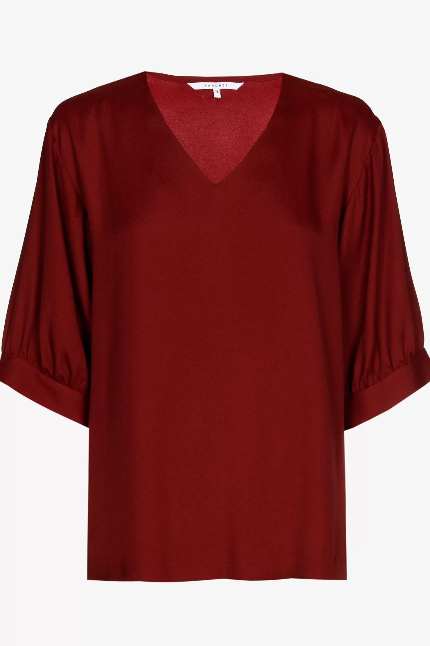 Xandres Bluse mit gerafften Ärmeln RUBYWINE Best