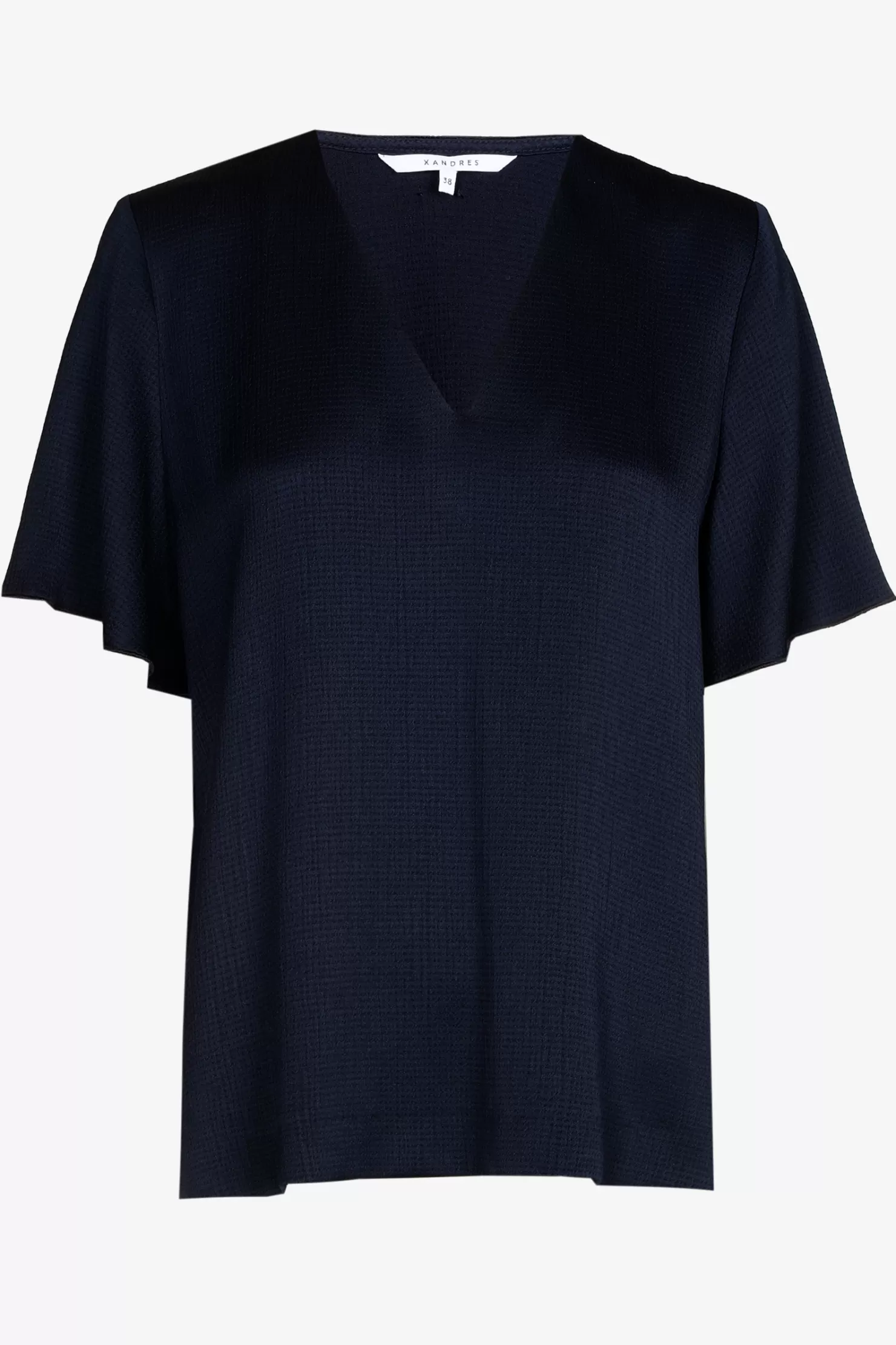 Xandres Bluse mit kurzen Ärmeln NAVY Cheap