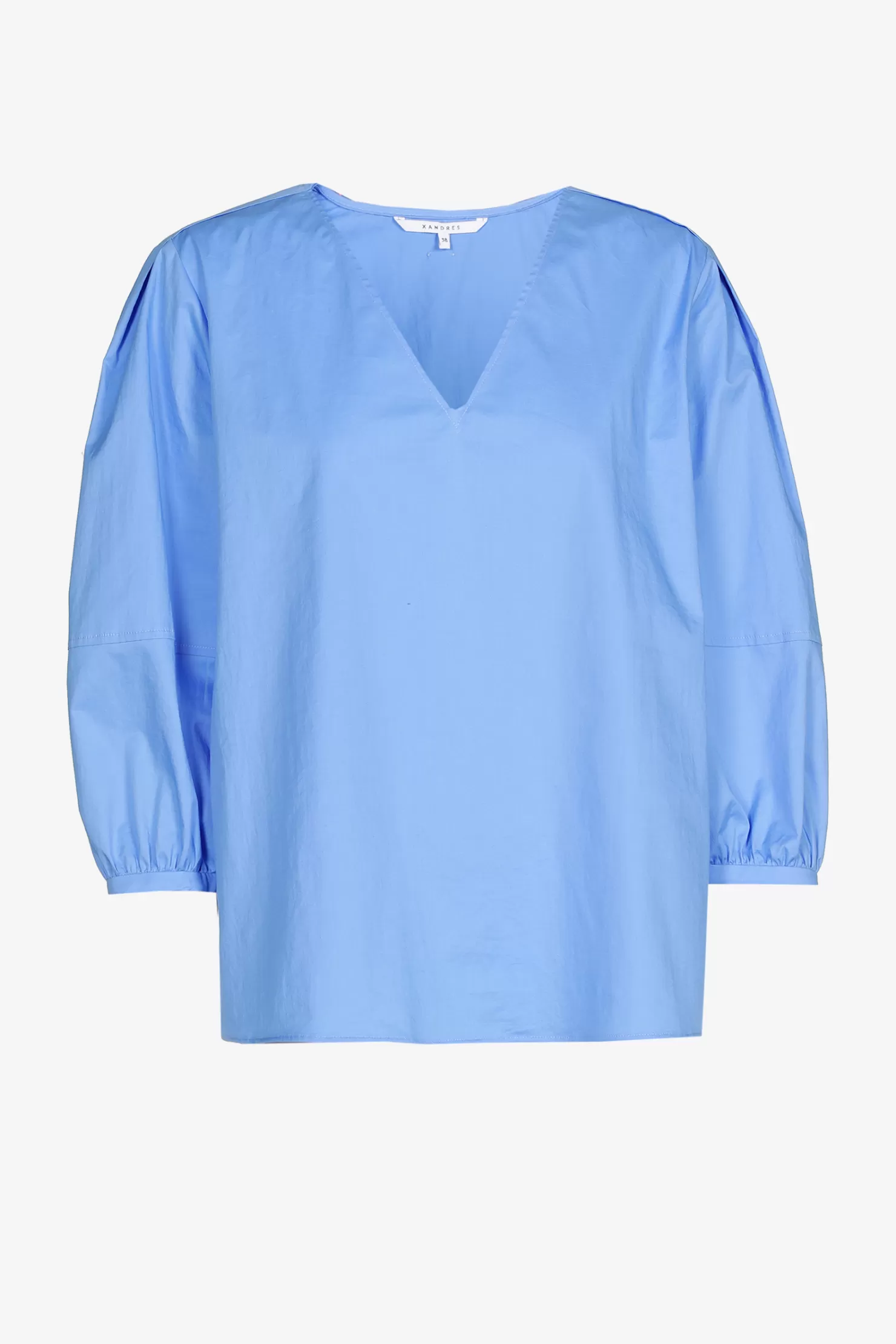 Xandres Bluse mit Puffärmeln CORNFLOWERBLUE Clearance