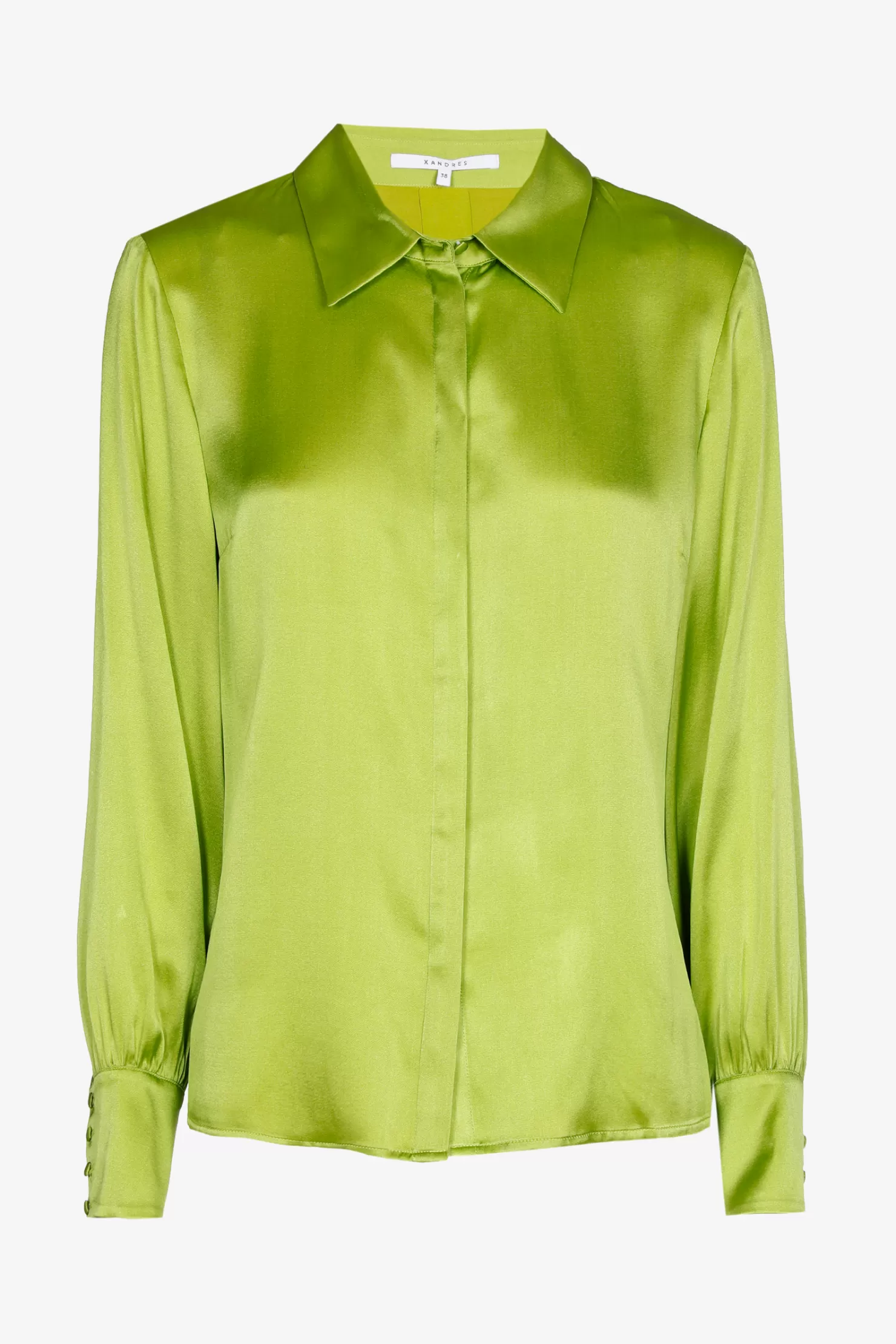 Xandres Bluse mit Seidenanteil MATCHA Shop