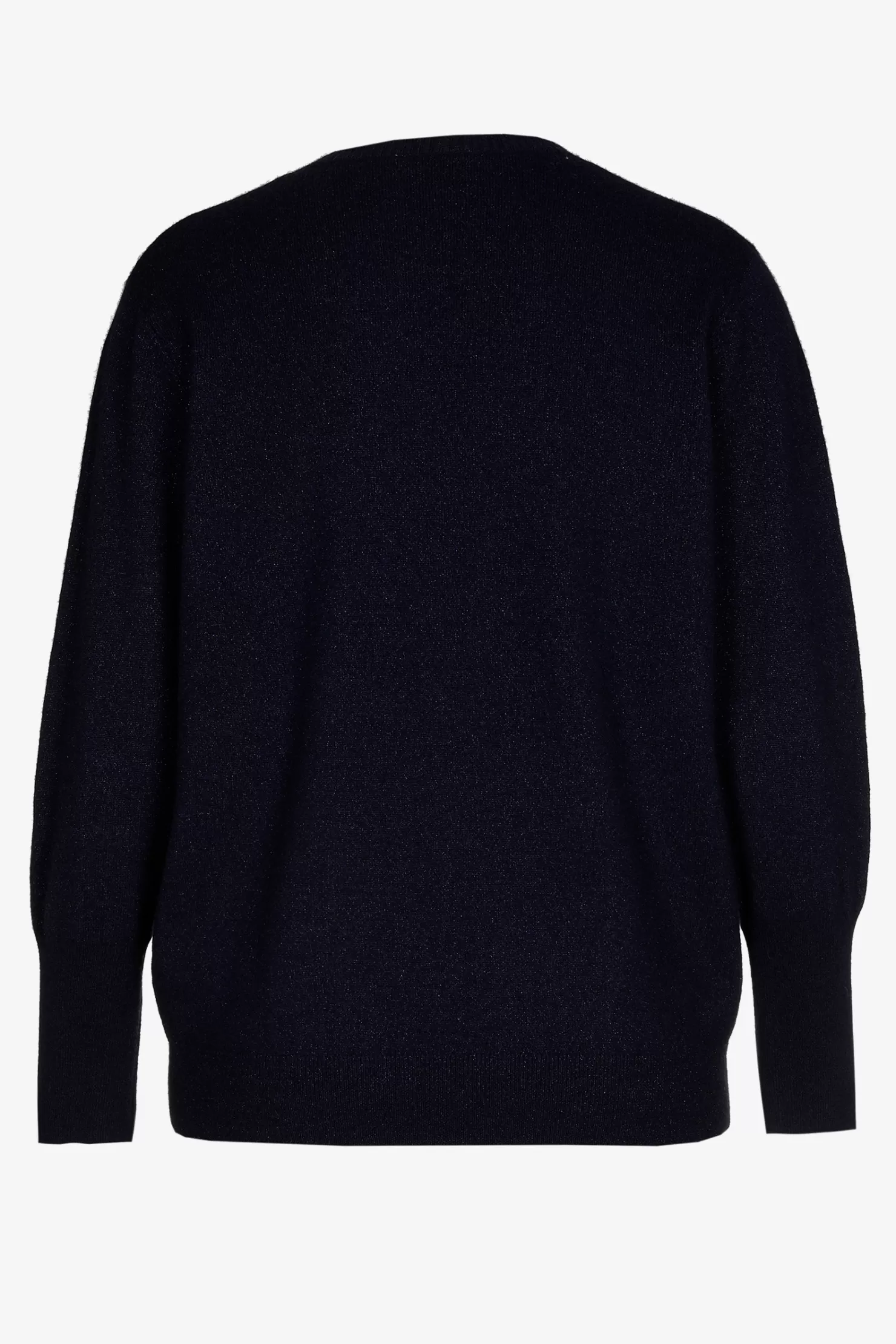 Xandres Feinstrickpullover mit Lurex NAVY Best Sale