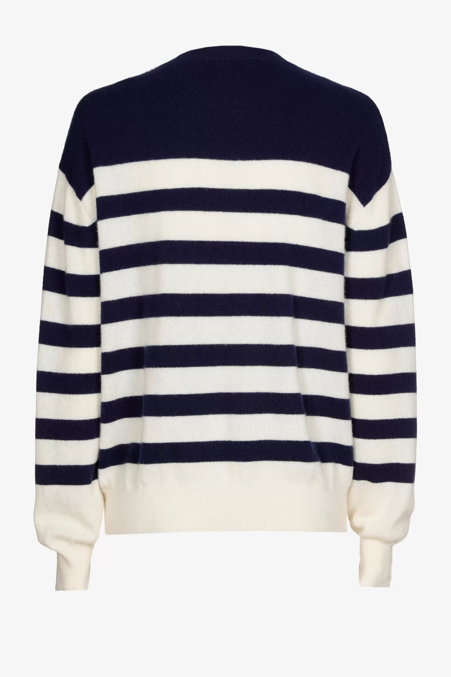 Xandres Gestreifter Pullover aus Kaschmir NAVY Best