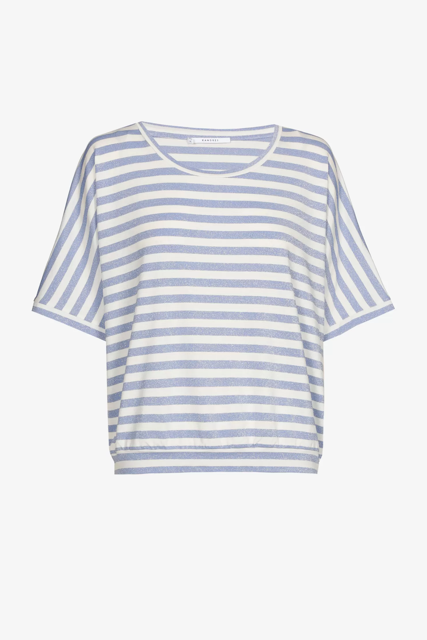 Xandres Gestreiftes T-Shirt mit Lurex SHIRTINGBLUE Discount