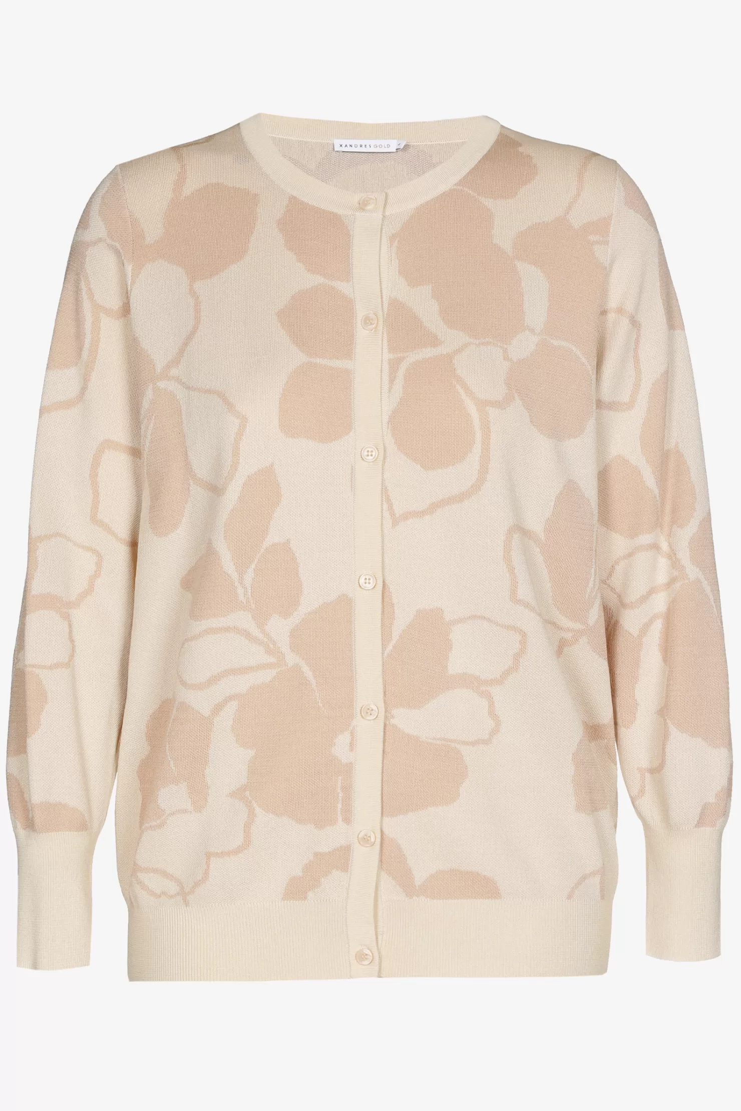 Xandres Jacquard-Cardigan mit Blumenmuster DUSTYROSE Store