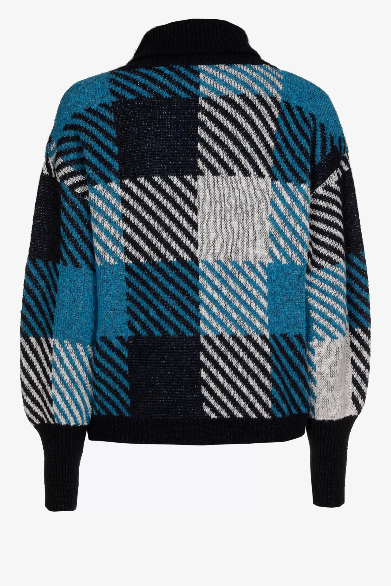 Xandres Karierter Pullover mit Alpaka-Anteil NIGHTFALL Discount