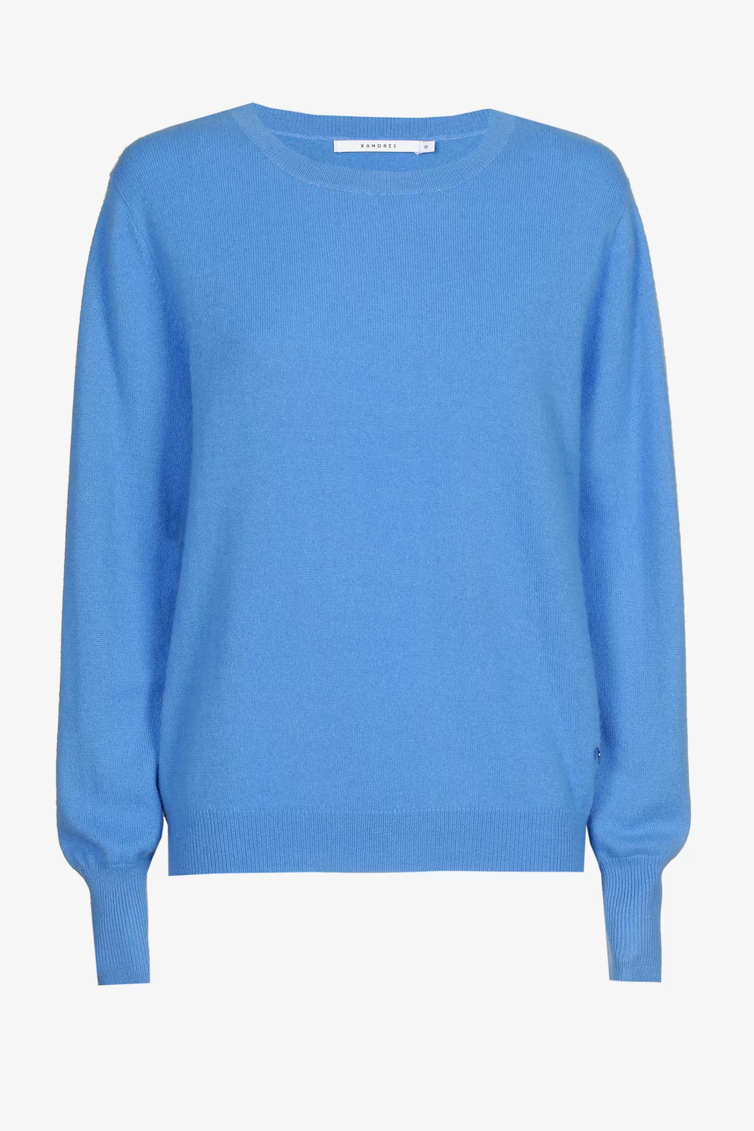 Xandres Kaschmirpullover mit Rundhalsausschnitt CORNFLOWERBLUE Sale