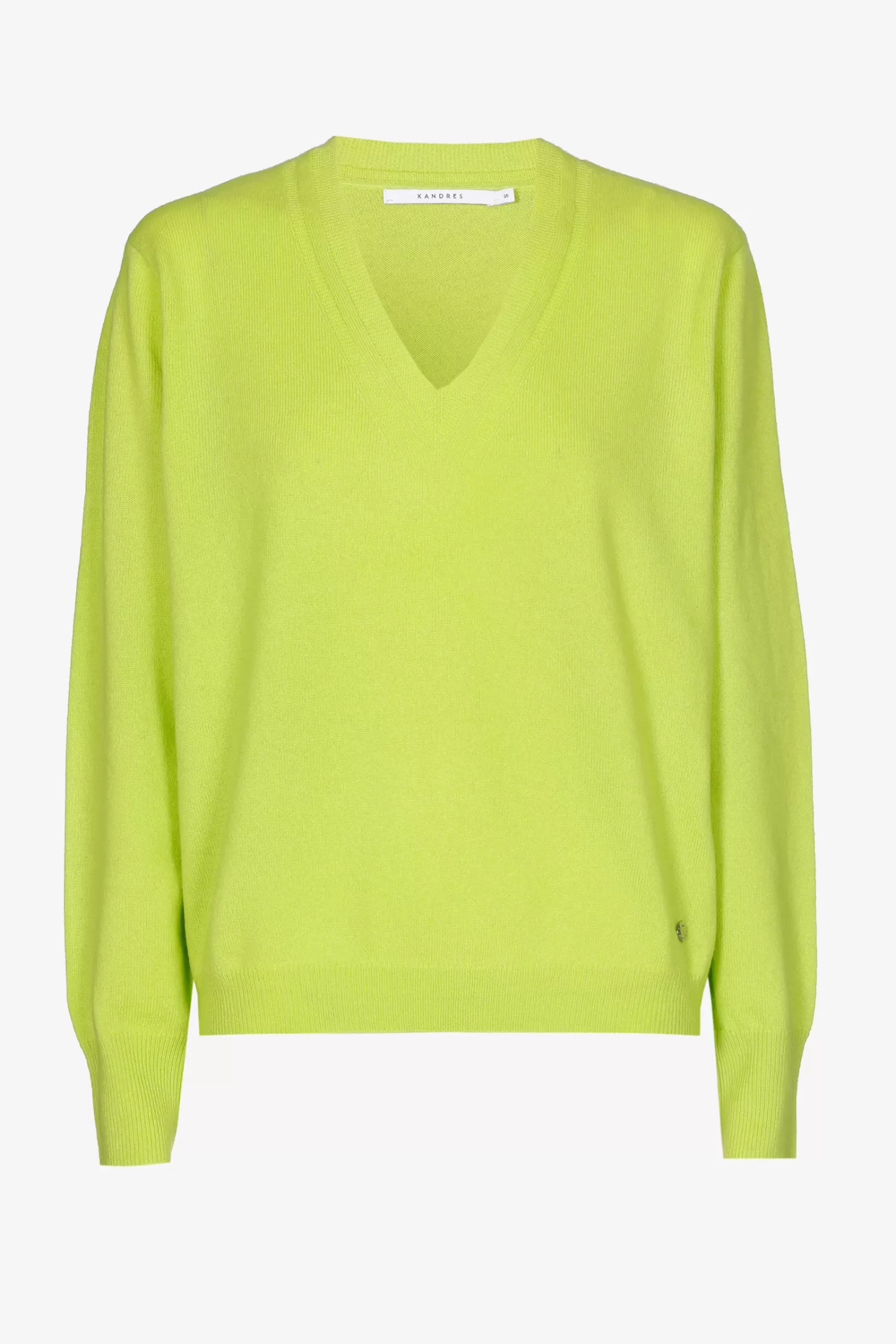 Xandres Kaschmirpullover mit V-Ausschnitt MATCHA Discount