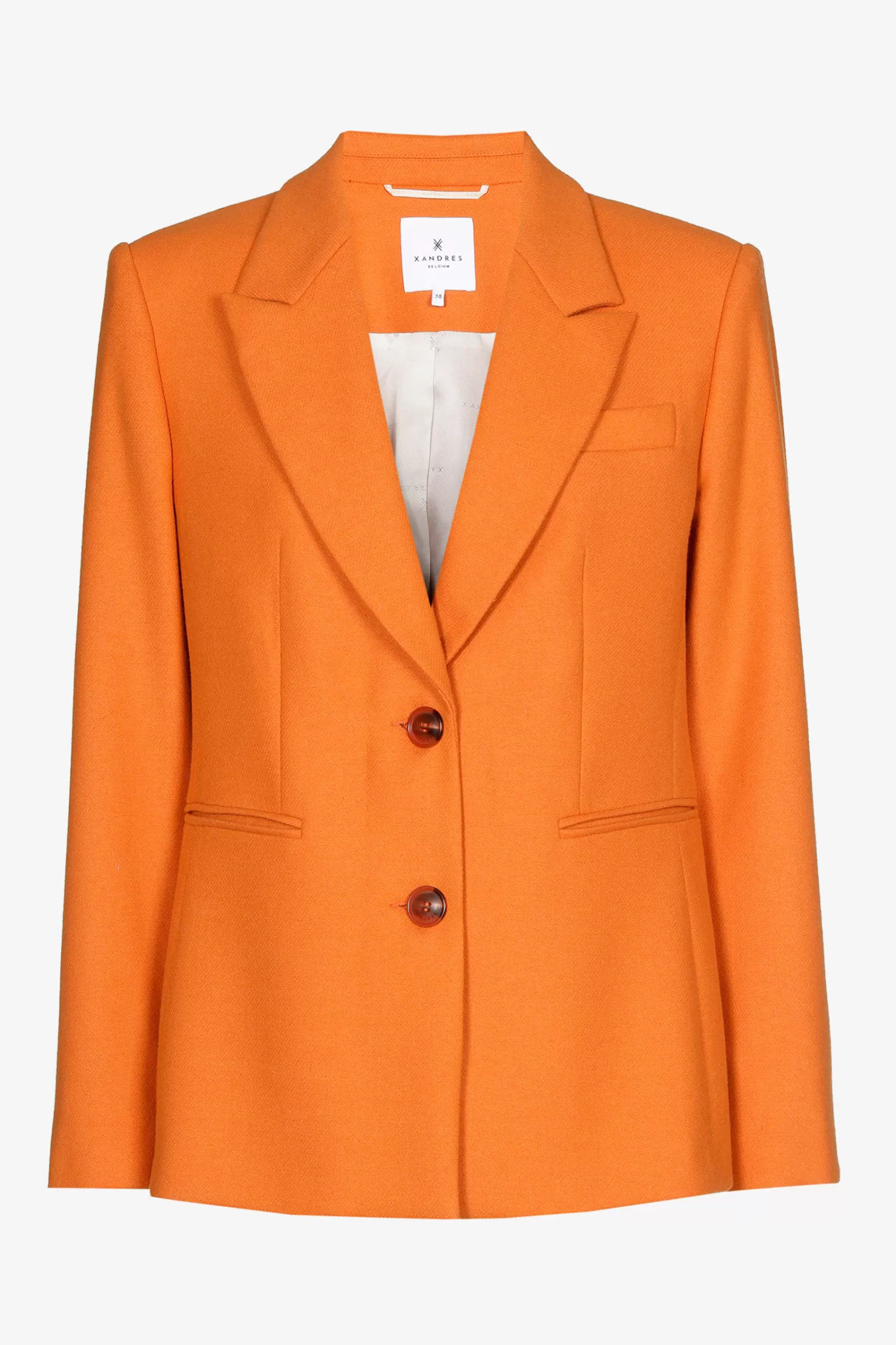 Xandres Klassischer Blazer mit Reverskragen SPICYORANGE Outlet