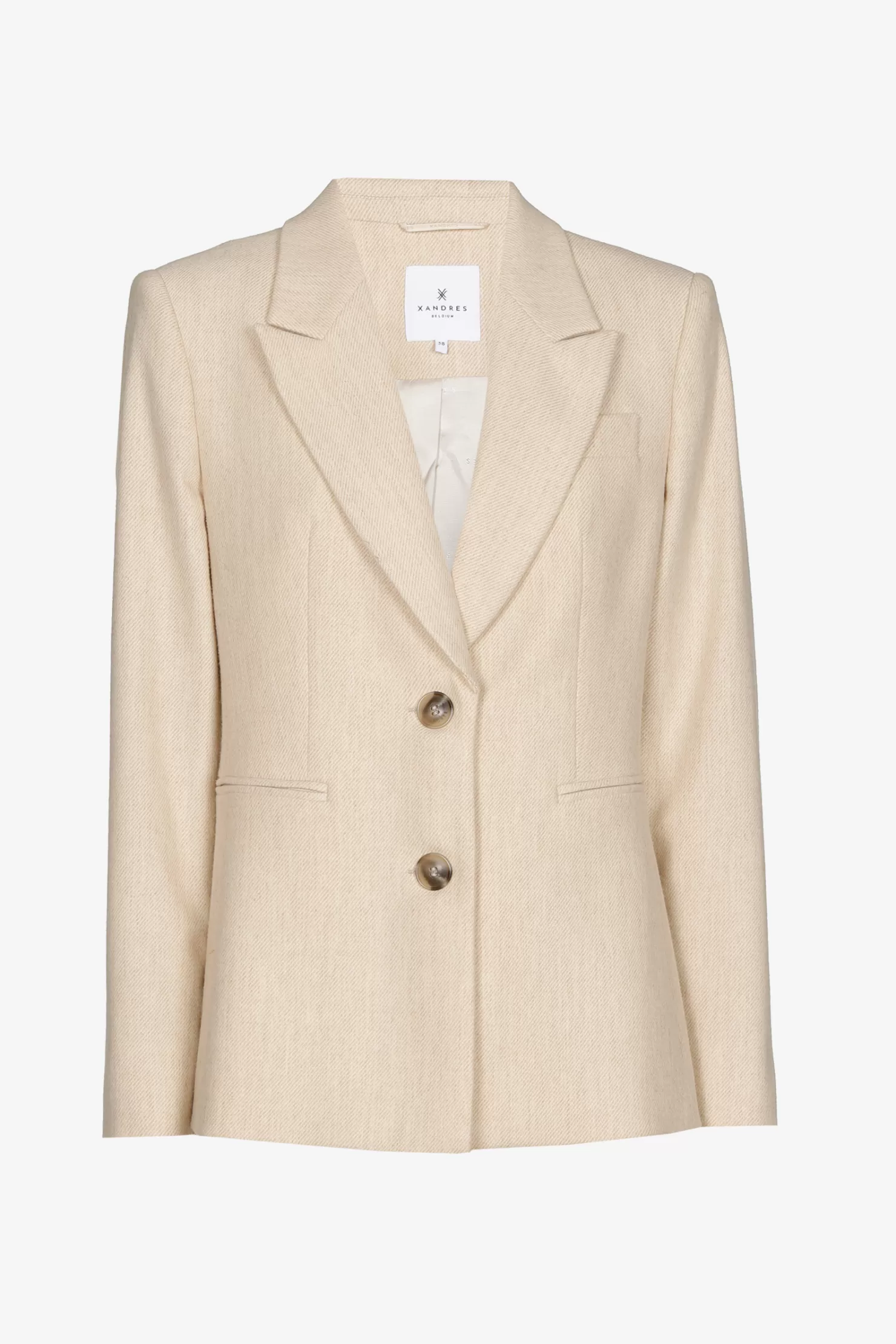 Xandres Klassischer Blazer mit Reverskragen IVORY Online