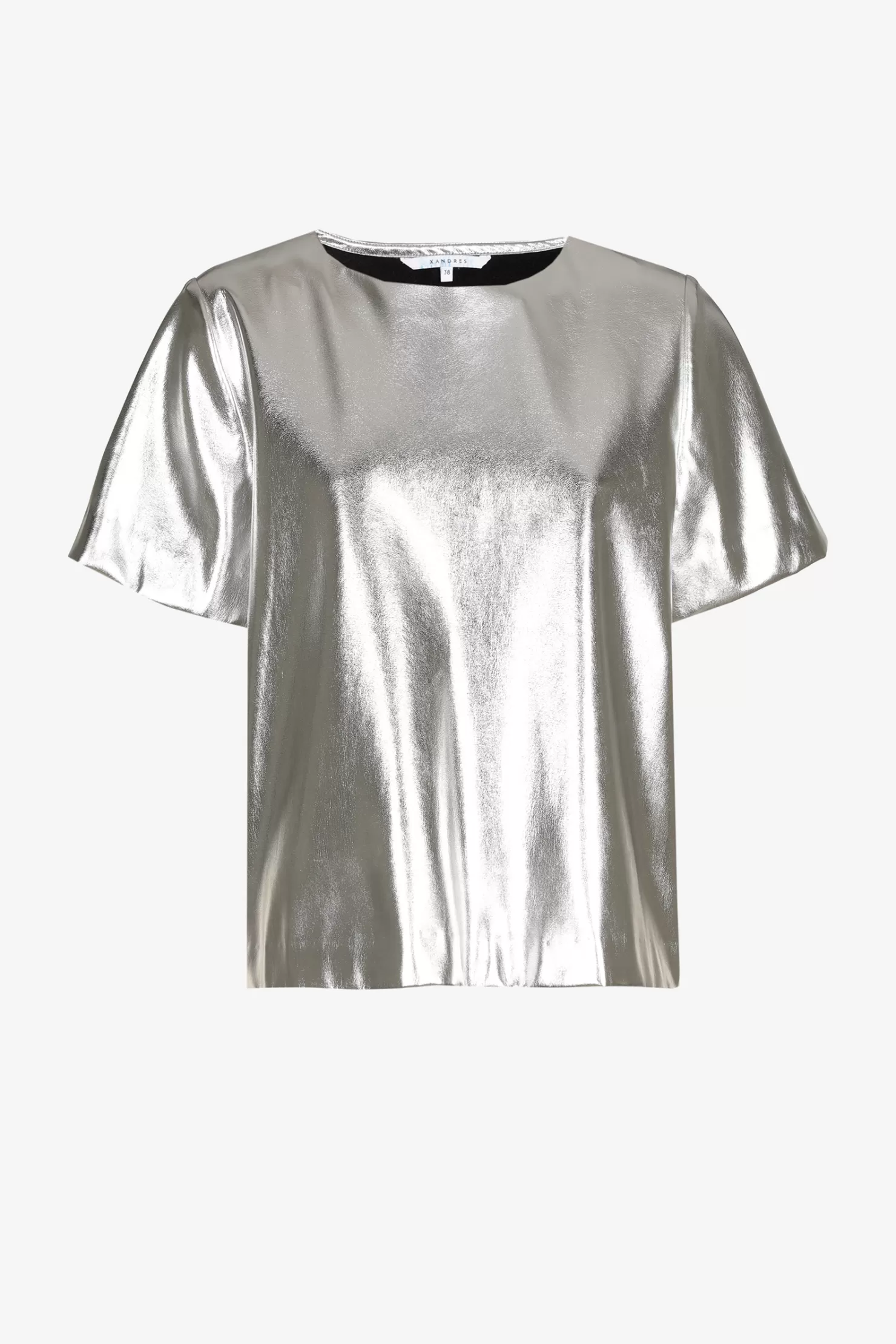 Xandres Kunstleder-Top SILVER Cheap