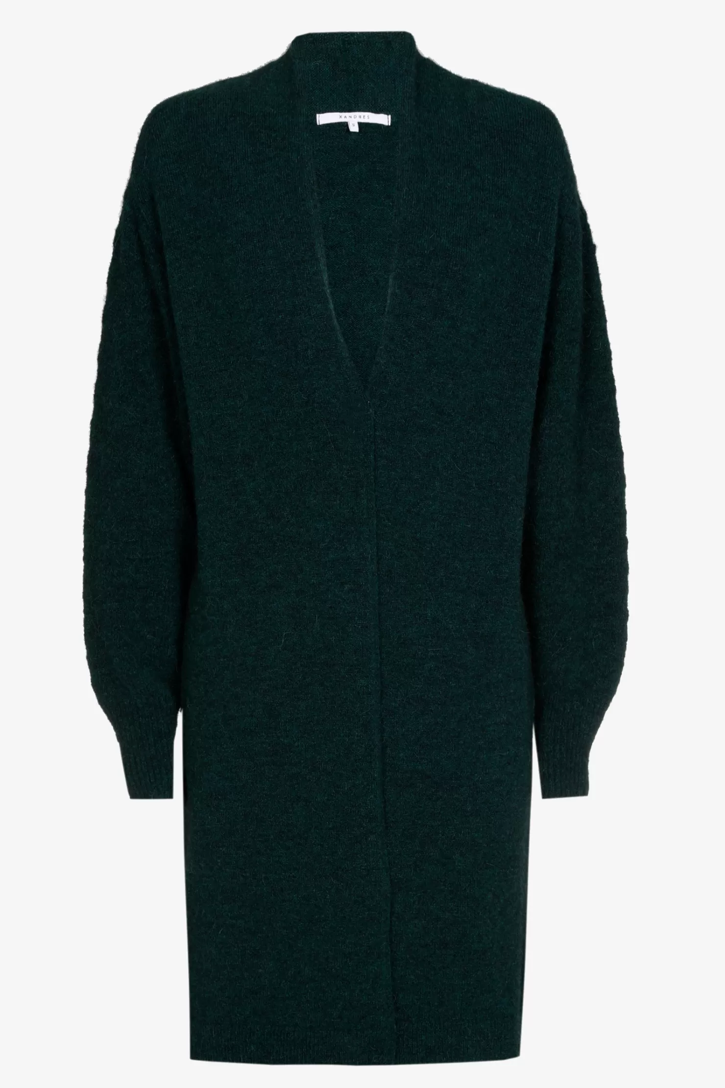 Xandres Langer Cardigan aus Alpakawolle BOTTLEGREEN Flash Sale