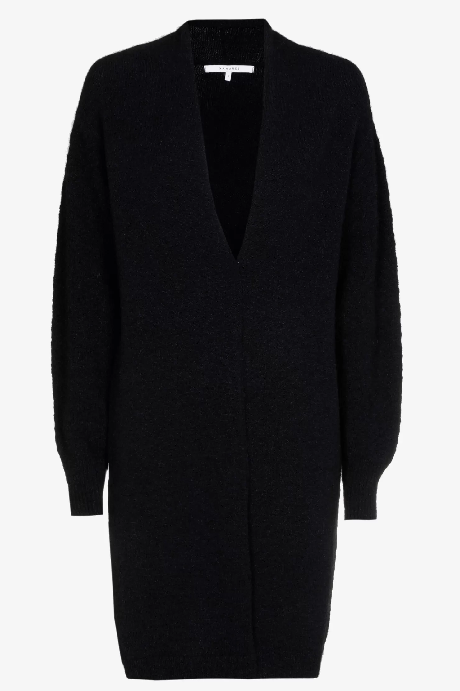 Xandres Langer Cardigan aus Alpakawolle NAVY Clearance