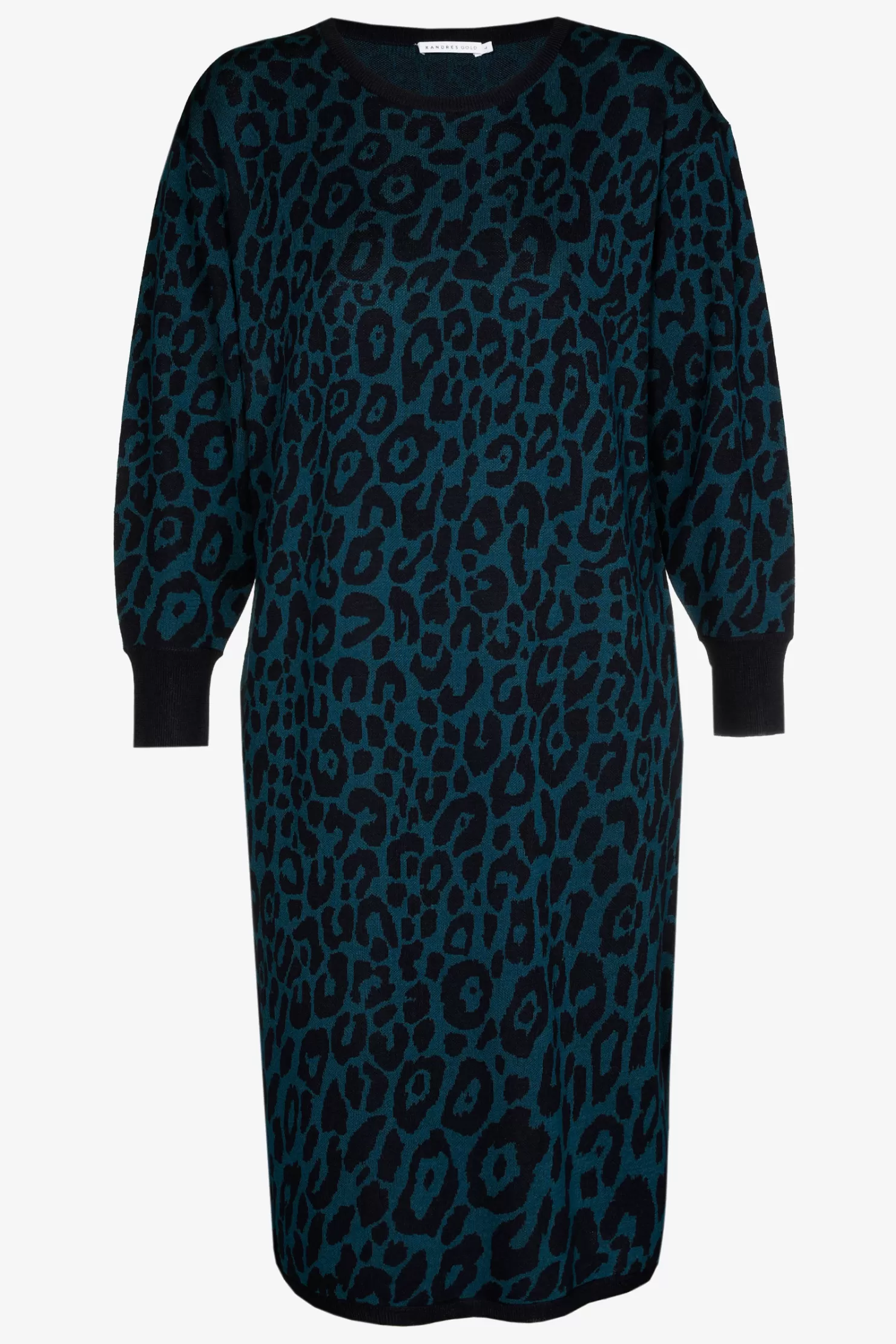 Xandres Langes Kleid mit Leopardenmuster AZUREBLUE Shop