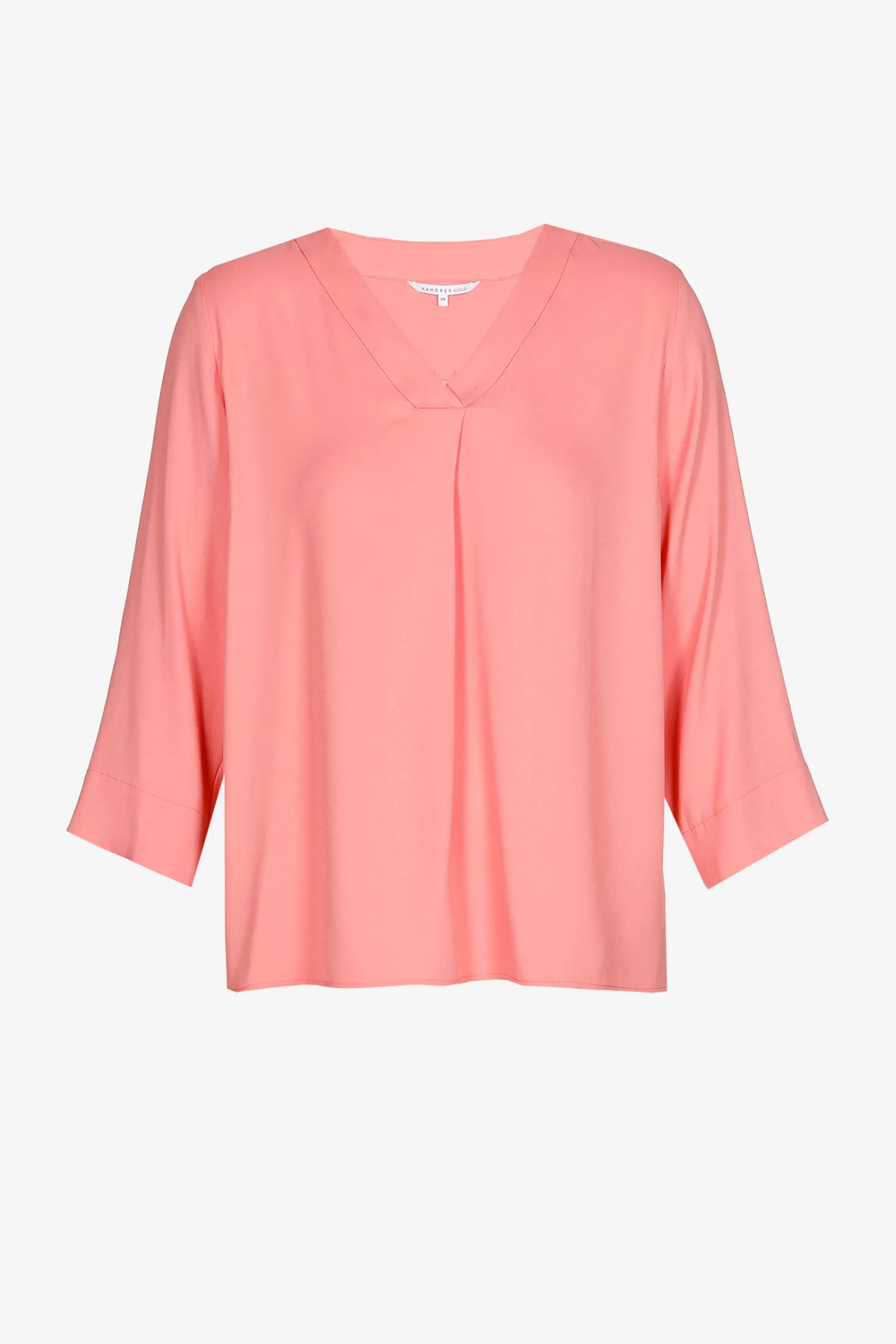 Xandres Locker fallende Bluse mit V-Ausschnitt BUBBLEGUM Flash Sale