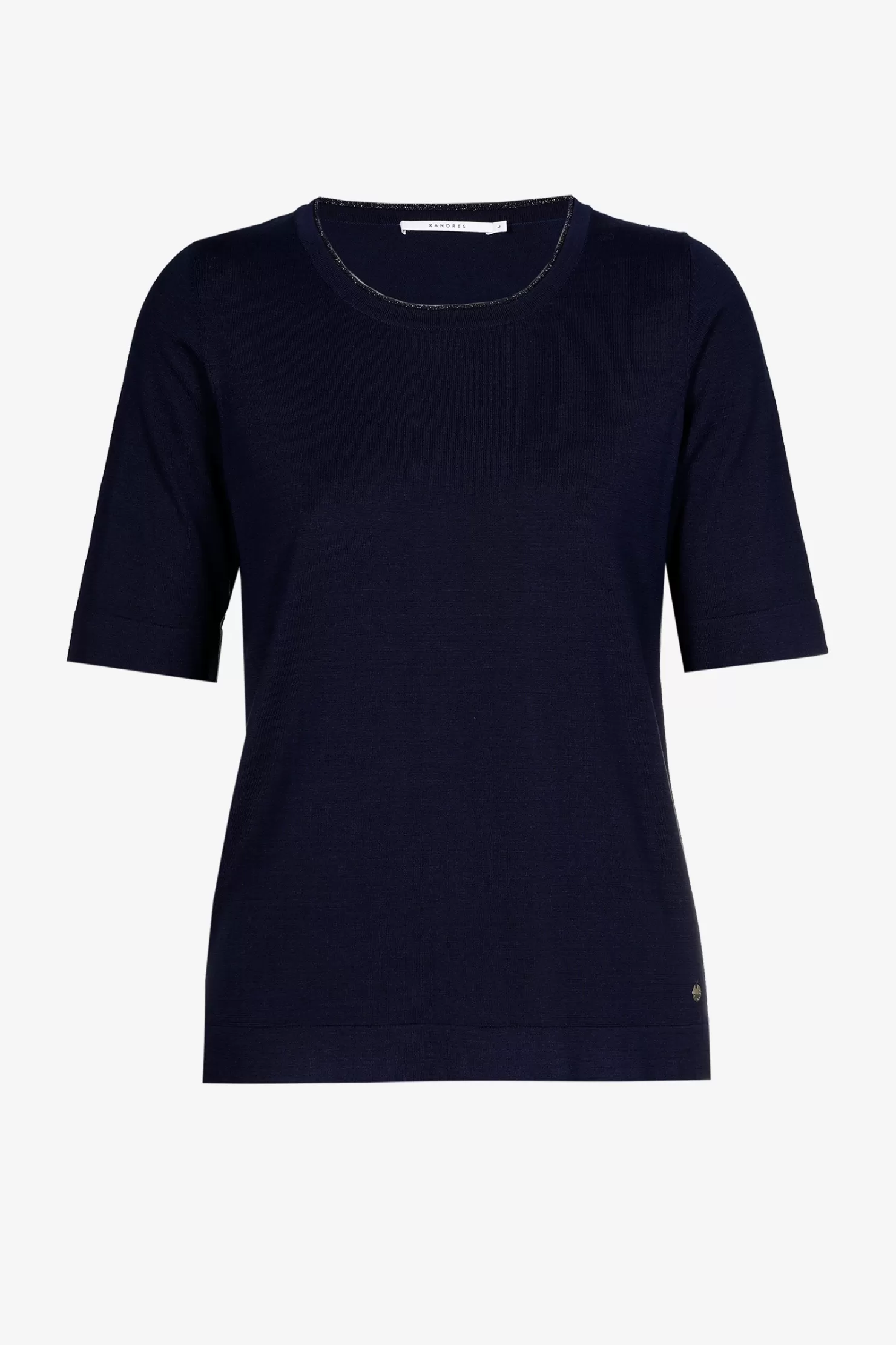 Xandres Locker fallender Pullover mit Seidenanteil NAVY Store