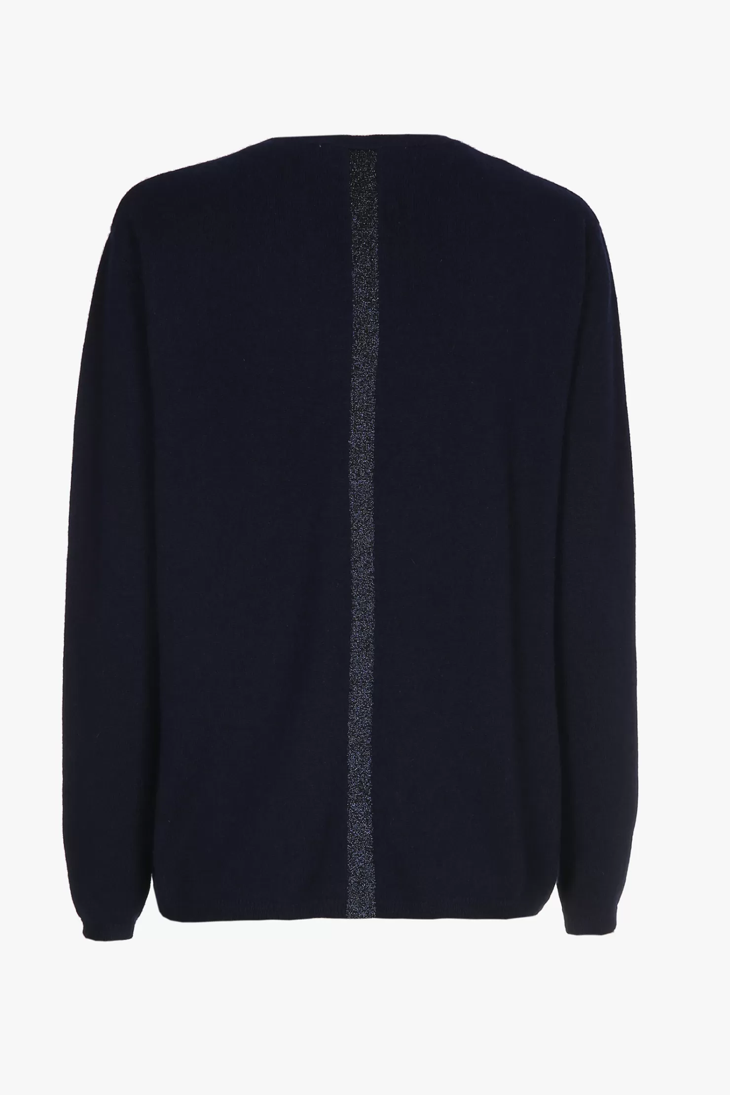 Xandres blauer Cashmere Pullover mit V-Ausschnitt NAVY Sale