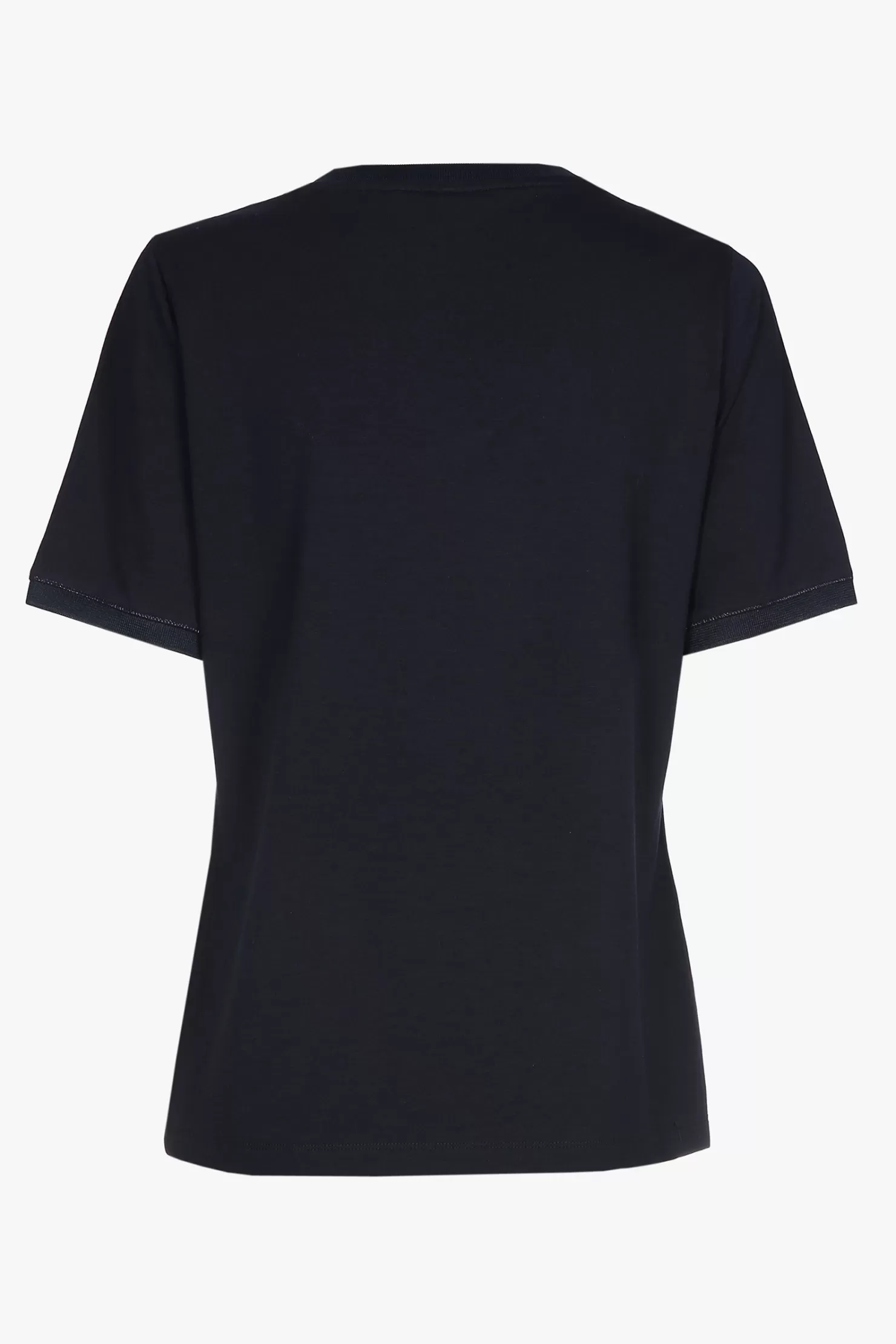 Xandres blaues Kurzarm-T-Shirt mit V-Ausschnitt NAVY Best Sale