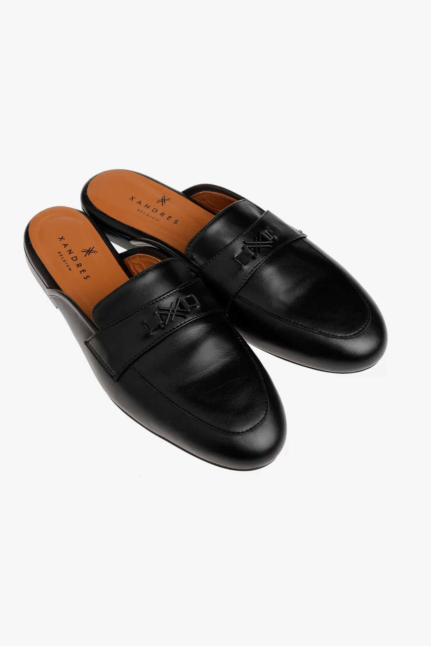 Xandres Offene Slipper BLACK Best Sale