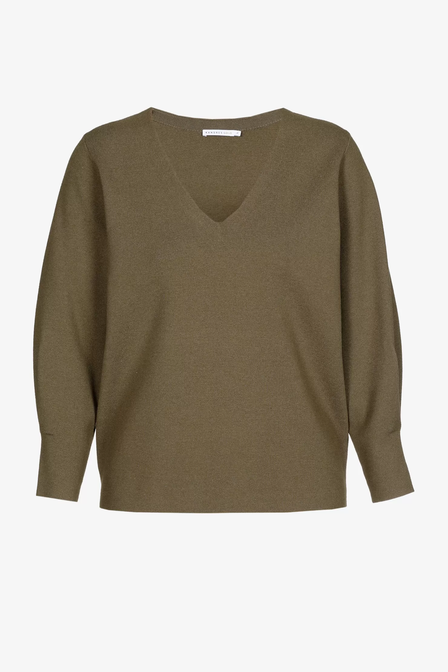 Xandres Pullover aus weichem Milanostrick KHAKI Outlet