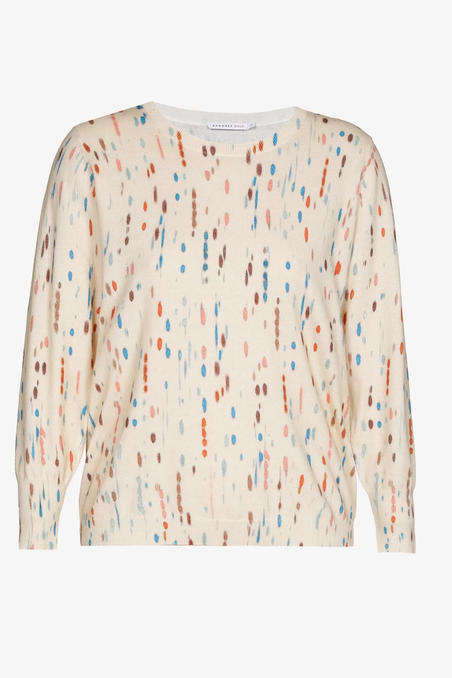 Xandres Pullover mit ausgefallenem Muster MULTICOLOR New