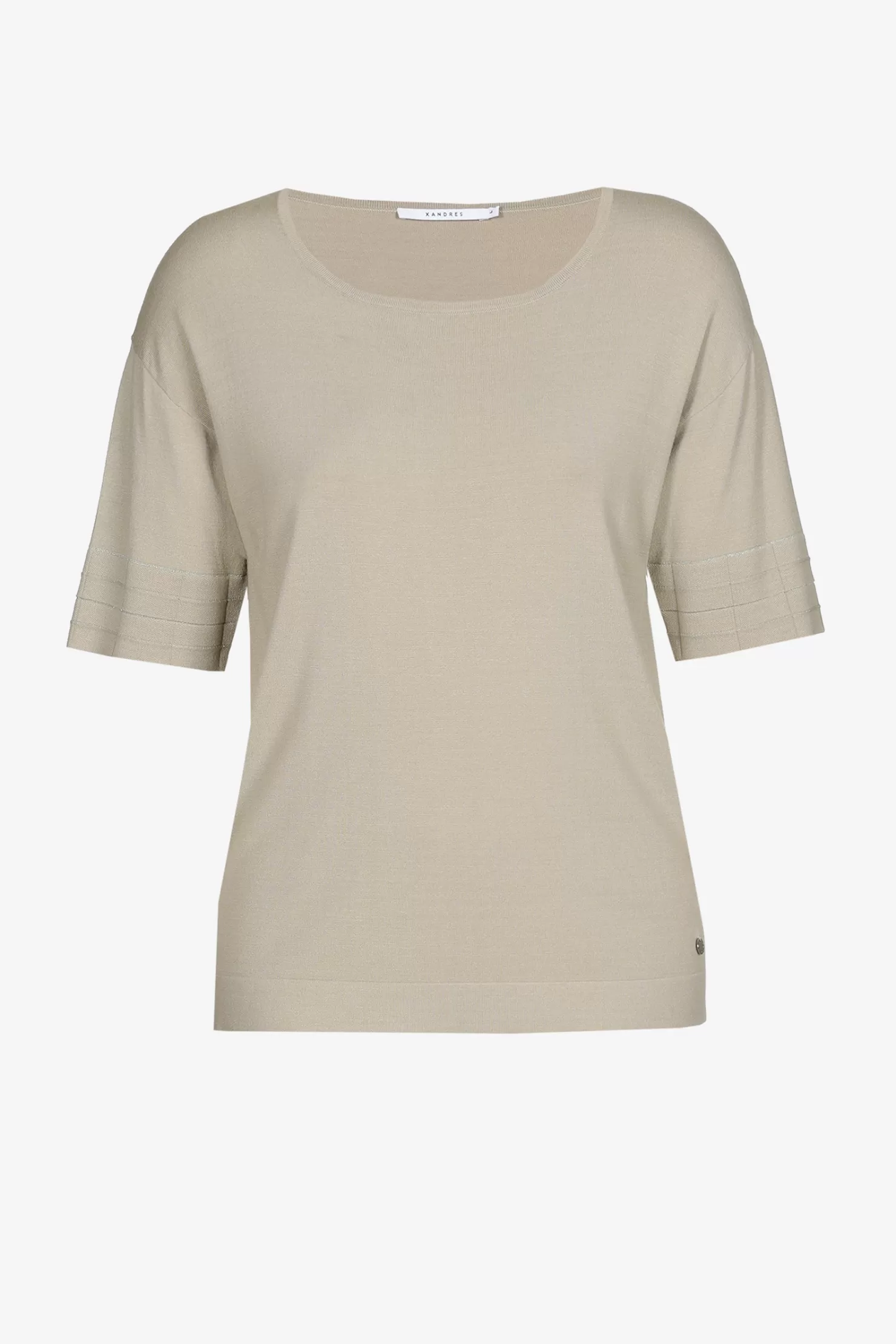 Xandres Pullover mit Blockmuster TAUPE Outlet