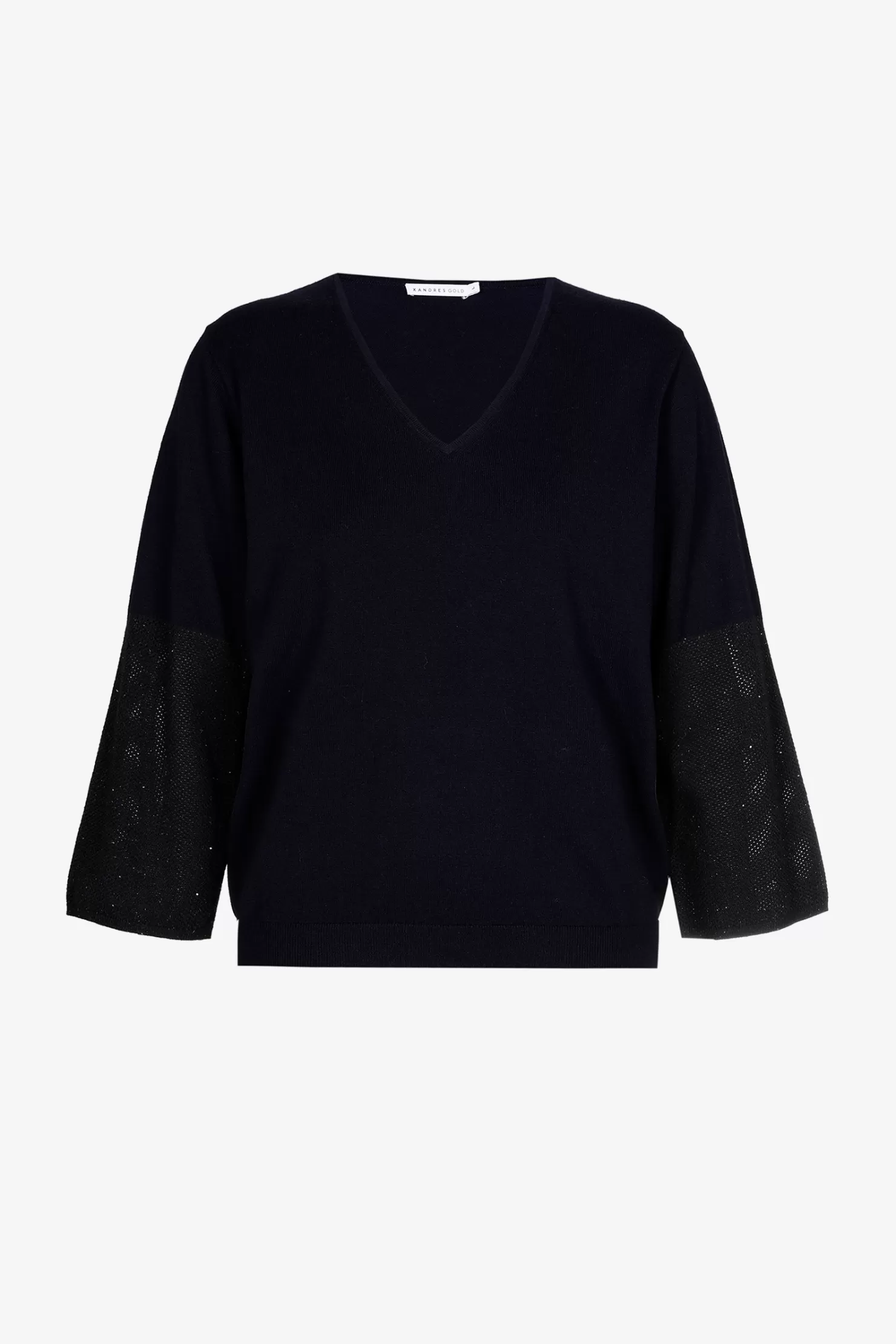 Xandres Pullover mit feinem Ajourmuster NAVY Outlet