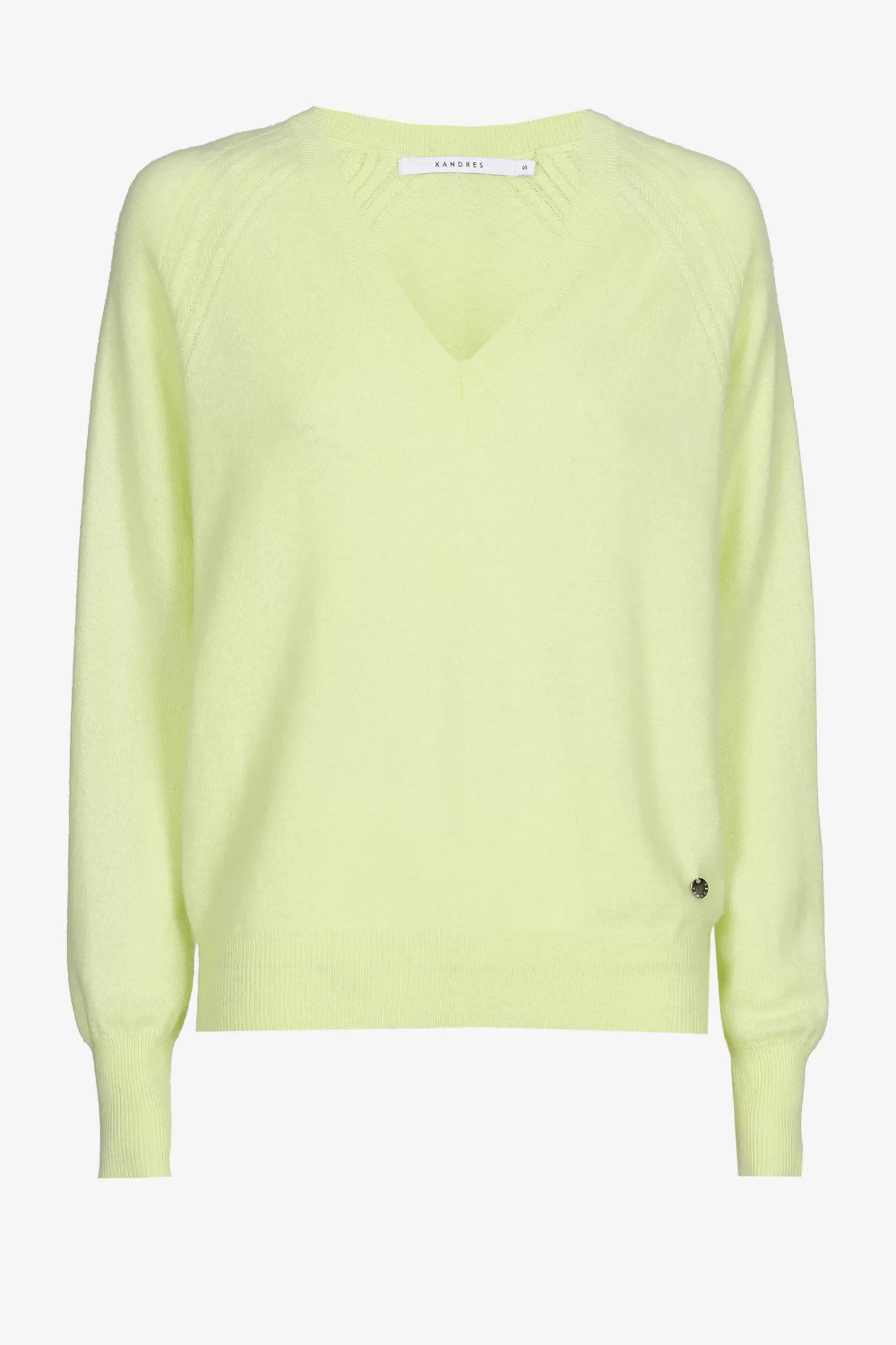 Xandres Pullover mit V-Ausschnitt aus Kaschmir LEMON Clearance