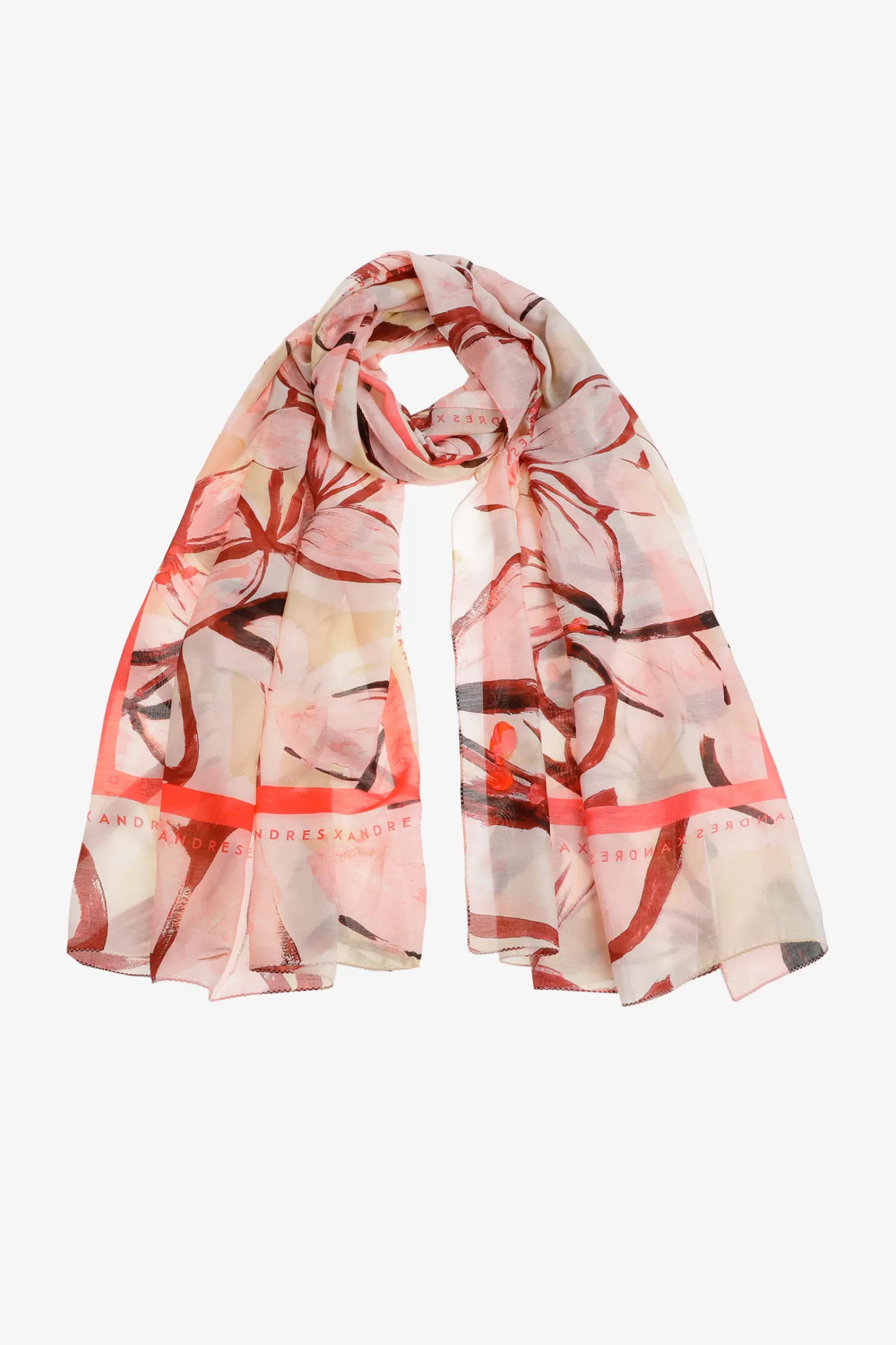 Xandres Schal mit Blumenmuster BUBBLEGUM Discount