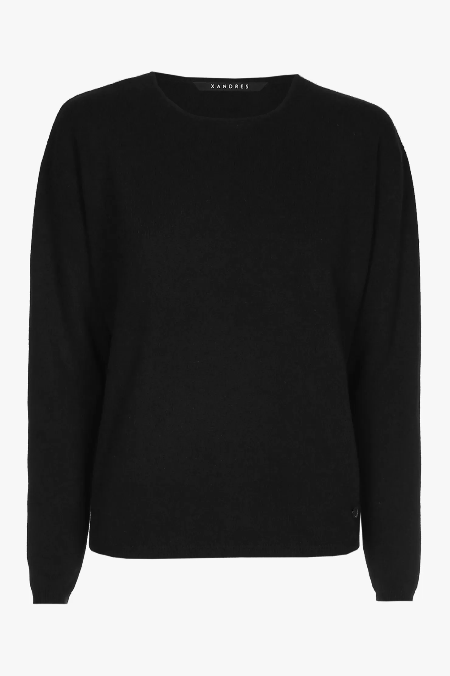 Xandres Schwarzer Cashmere Pullover mit Rundhalsausschnitt BLACK Cheap