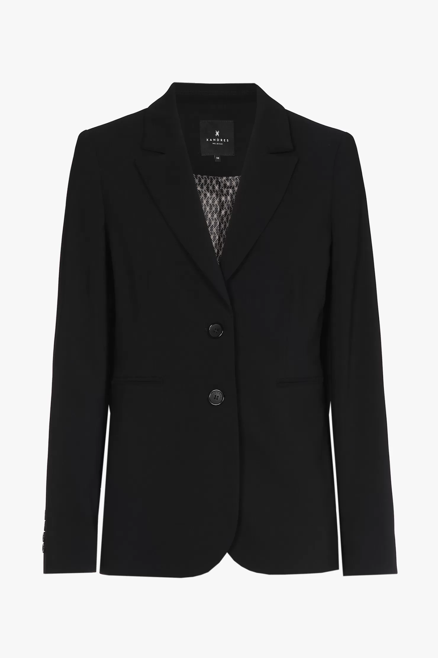 Xandres Schwarzer taillierter, knitterfreier Blazer BLACK Fashion