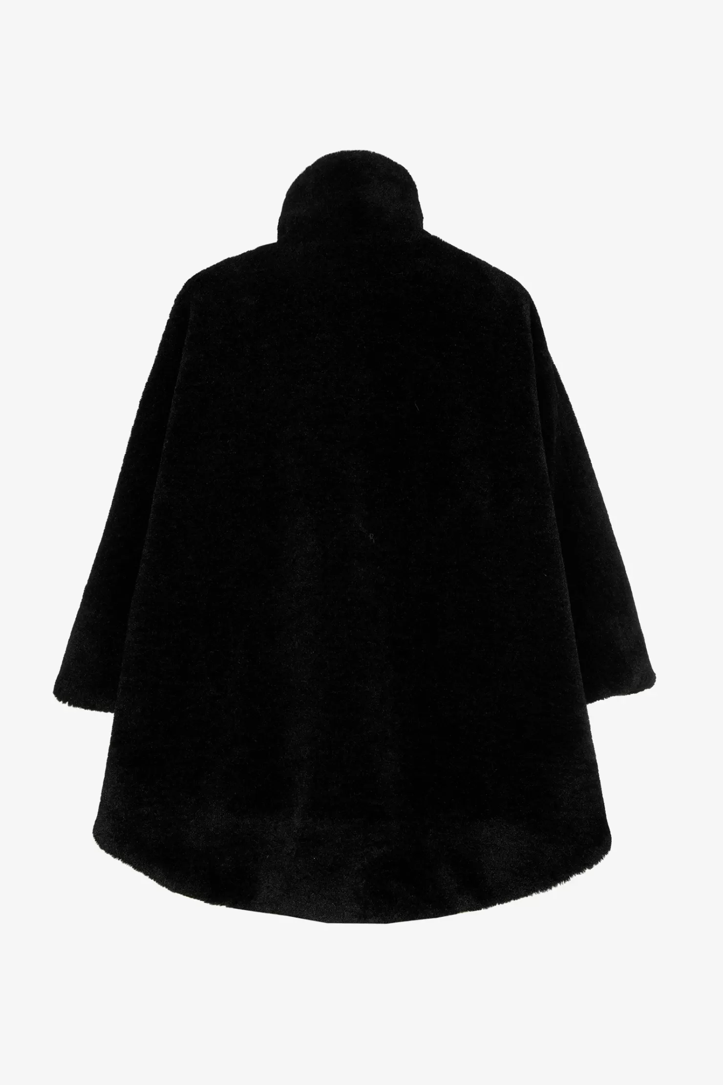 Xandres Weicher Poncho aus Teddystoff BLACK Flash Sale