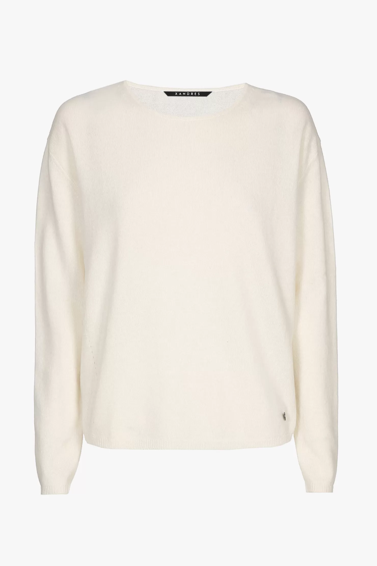 Xandres Weißer Cashmere Pullover mit Rundhalsausschnitt MOUNTBLANC Clearance