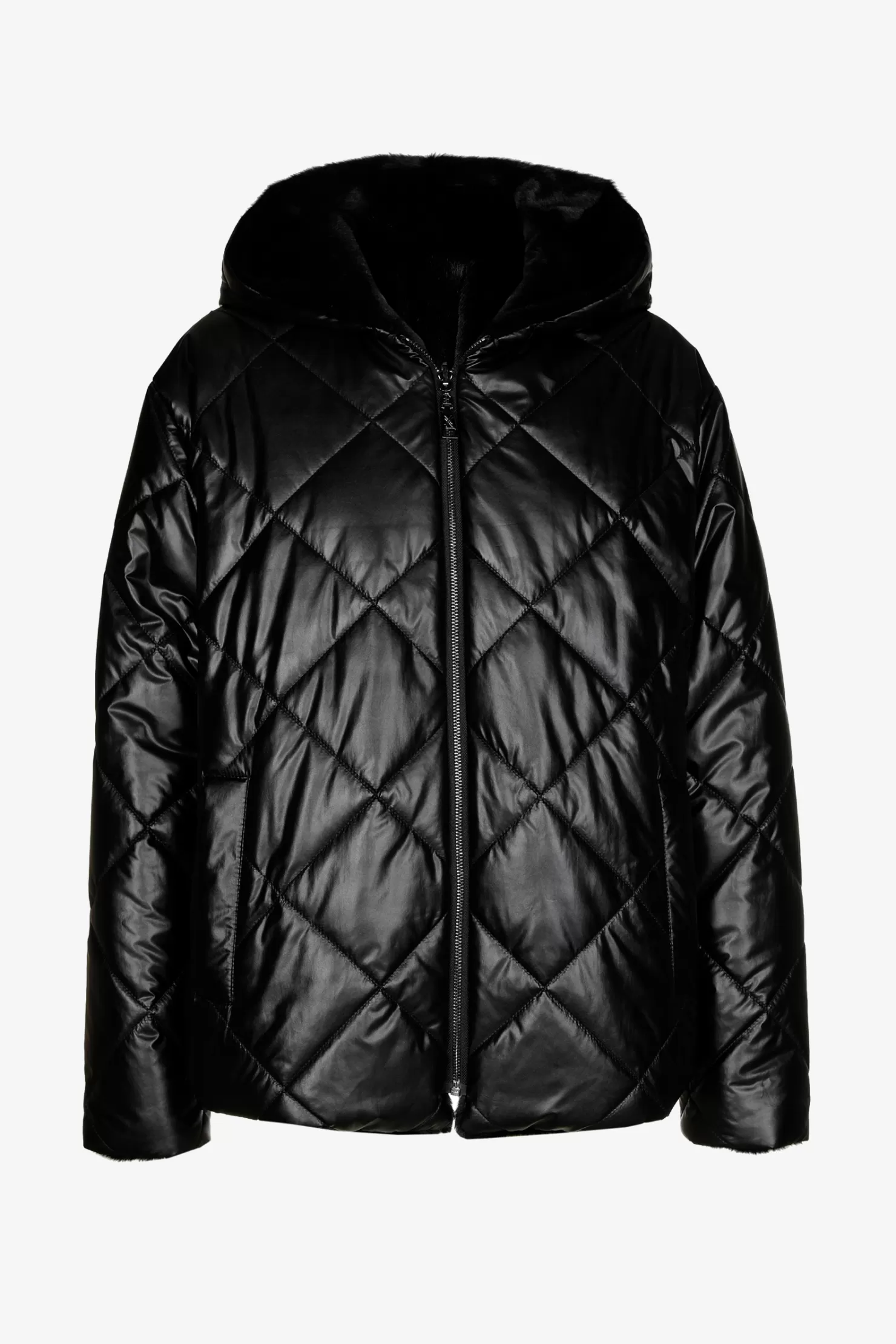 Xandres Wende-Daunenjacke BLACK Discount