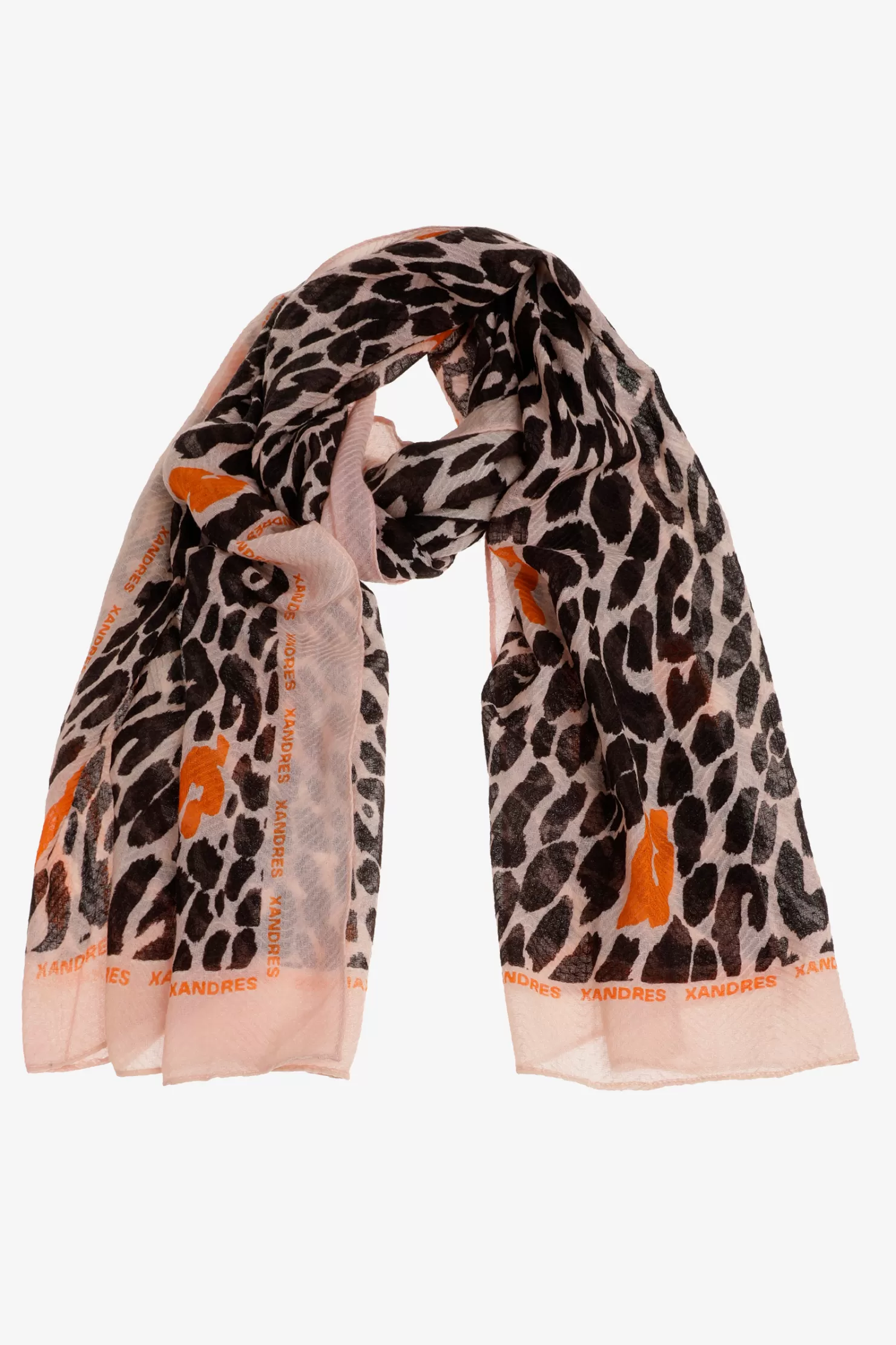 Xandres Wollschal mit Leopardenmuster SPICYORANGE Shop